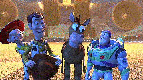 Resultat d'imatges de toy story hug gif